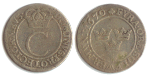 Karl XI, 4 �re, 1670