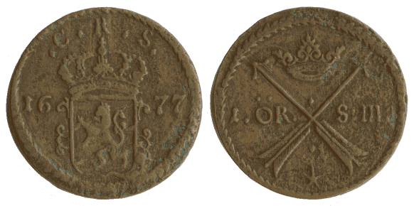 Karl XI, 1 �re SM, 1677