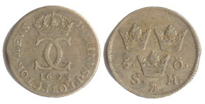 Karl XI, 5 �re, 1693
