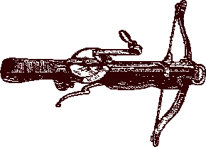 Mittlere Armbrust mit Kurbel, Zahnrad und Zahnstange
