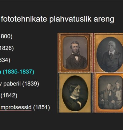 Muuseumitund: LOENG EESTI FOTOGRAAFIA AJALOOST
